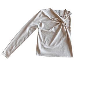 Zara One Shoulder Long Sleeve Top